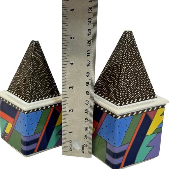 VTG Rosenthal Barbara Brenner METROPOL New Wave Salt & Pepper Shakers HTF - Picture 5 of 9